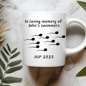 Vasektomie Chirurgie Kaffeetasse Gag Geschenkidee für Mann Personalisierte Snip Snap Tasse Lustige Sterilisation Geschenk Sarkasmus Trinkgefäße Teetasse