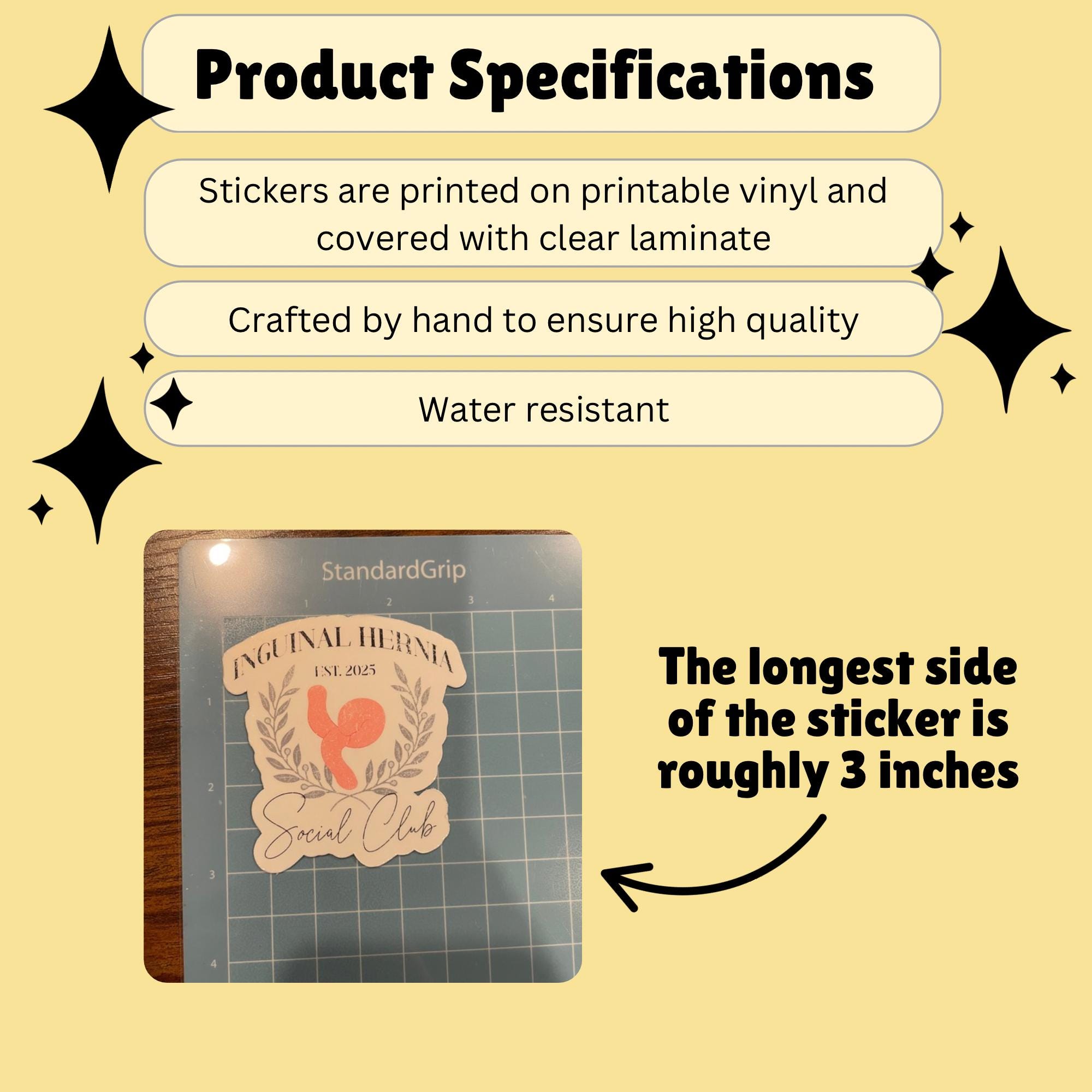 Nqa Stickers Inguinal Hernia Repair Social Club Sticker, Funny Herniorrhaphy Laptop ...