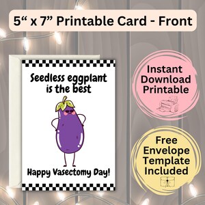 Instant Download Vasectomiekaart Chirurgie Herstel Cadeau Echtgenoot Vriendje Digitale Knipkaart Snap Card Geknipte Print Sterilisatie Steriele grap