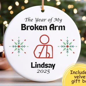 Personalized Broken Arm Ornament, Handmade Custom Humerus Radius Ulna  Injury, Gift Idea for Shattered Arm Fracture, Arm Bone Ornament
