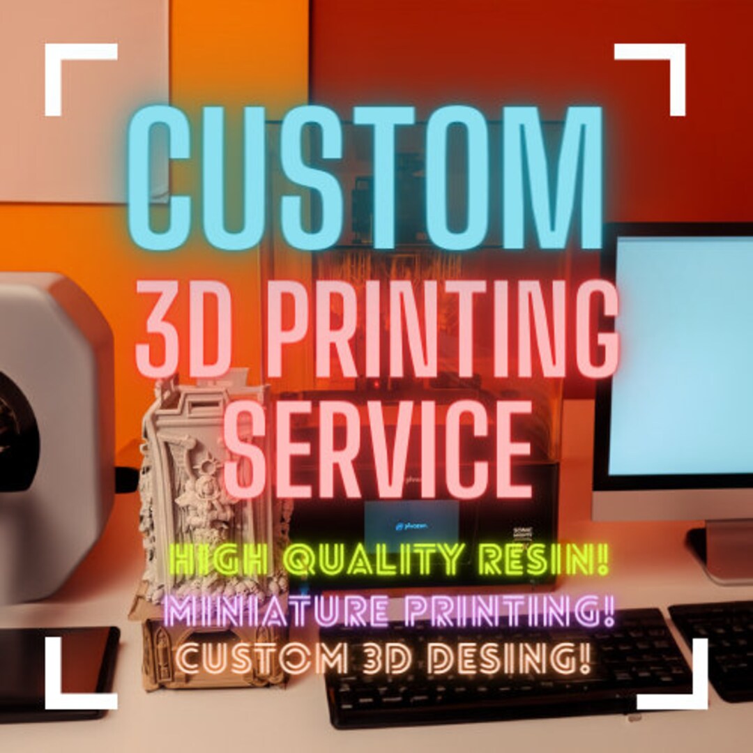 Custom Resin 3D Printing and Design Etsy