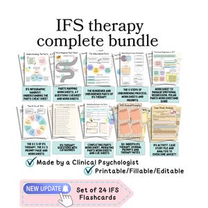 IFS Worksheets, internal family systems workbook, IFS cheat sheet, IFS parts mapping ifs journal prompts, ifs parts cards, ifs therapy