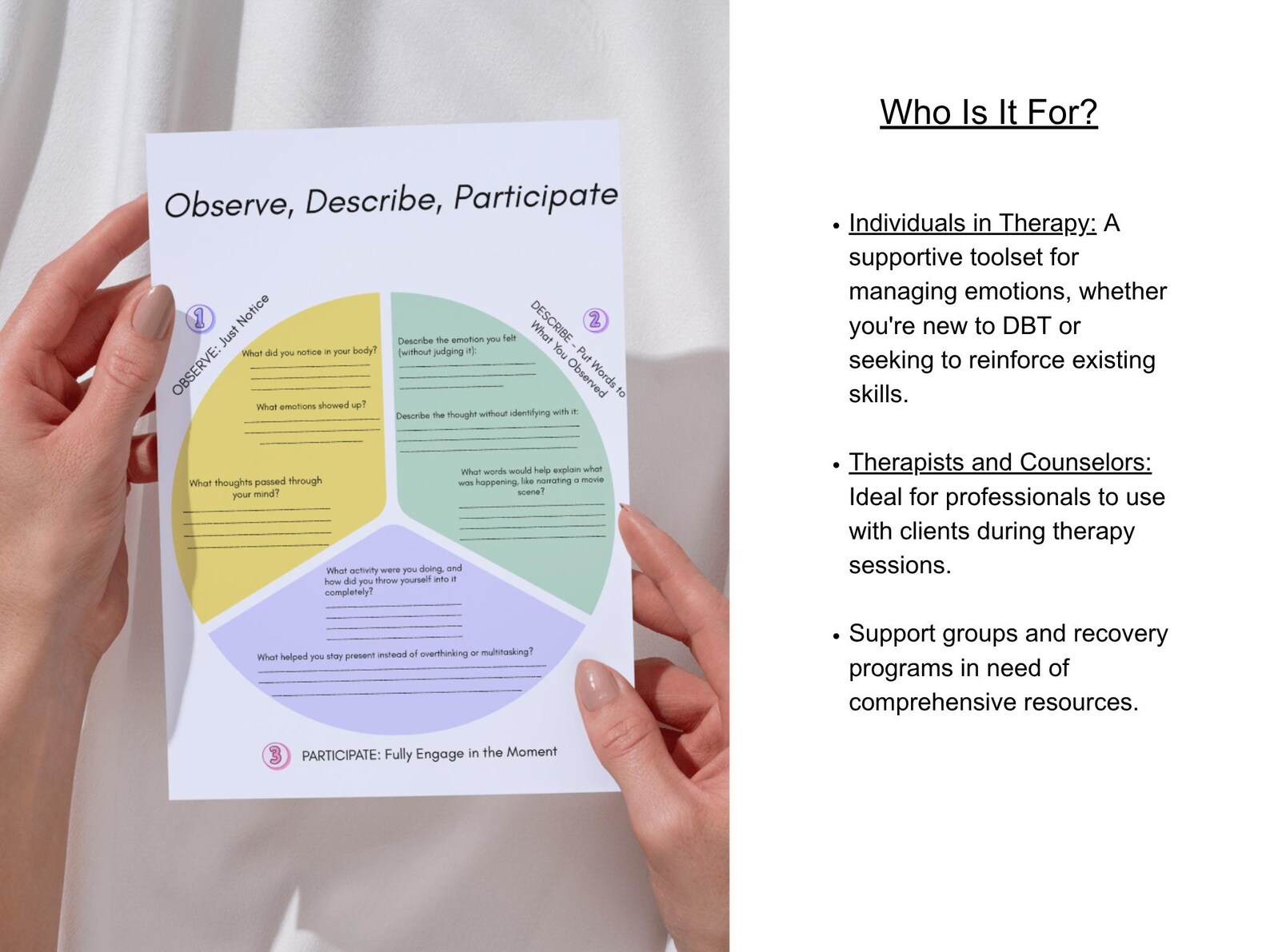 Mindfulness DBT Skills Wise Mind DBT Therapy Tools Mindfulness Cheat ...