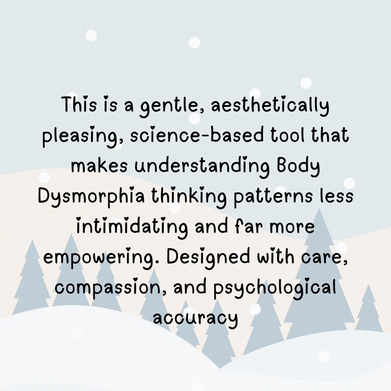 Cognitive Distortions Handout for Body Dysmorphia (can Be Used as a ...