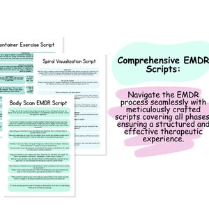 EMDR Workbook, EMDR therapy worksheets EMDR therapist templates emdr scripts handouts emdr treatment planning image 7