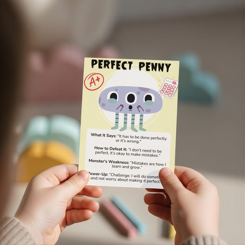 OCD coping cards, OCD flashcards for kids obsessive compulsive disorder OCD therapy games bundle ocd worksheets for teens erp worksheets ocd image 7