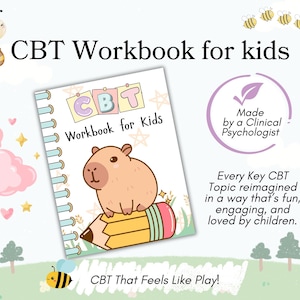CBT workbook kids CBT children therapy worksheets CBT resources for kids games Cbt kids counseling thinking traps Cbt child therapy tools