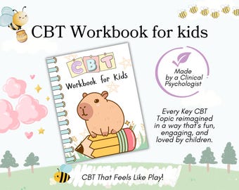 CBT workbook kids CBT children therapy worksheets CBT resources for kids games Cbt kids counseling thinking traps Cbt child therapy tools