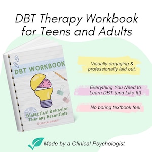 DBT workbook, DBT skills workbook, dialectical behavior therapy, therapy tools DBT worksheets, Teens dbt workbook adults, dbt resources