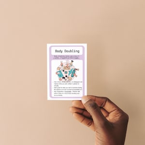 ADHD coping skills cards, ADHD therapy tools, ADHD bundle, adhd for adults, adhd for teens, adhd resources, adhd visual aids adhd worksheets image 5