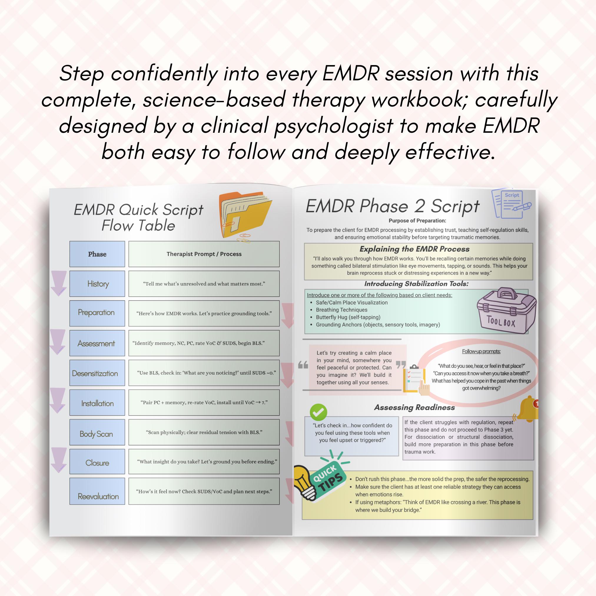 Complete EMDR Therapy Workbook: Scripts, Worksheets, Therapy Questions ...
