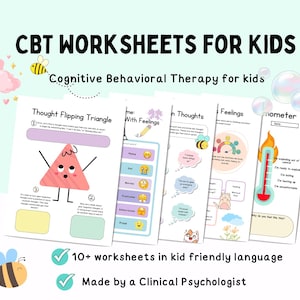 CBT for kids, CBT worksheets for kids, cognitive behavioral therapy for kids, CBT therapy, cbt games for kids, cbt resources, cbt adhd