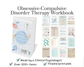 OCD worksheets, OCD workbook, ERP exposure and response prevention, ocd journal, ocd kids, Obsessive compulsive disorder, ocd treatment