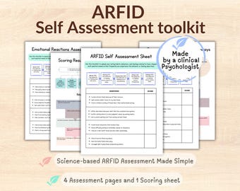 ARFID Assessment toolkit, ARFID therapy worksheets, Avoidant Restrictive Food Intake Disorder
