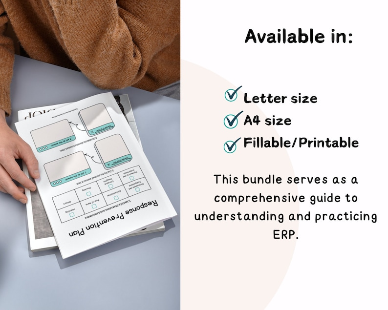 ERP Worksheets, Exposure and Response Prevention therapy, Exposure hierarchy, ERP and OCD, Exposure therapy, erp case study erp trackers image 4