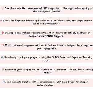 ERP Worksheets, Exposure and Response Prevention Therapy, Exposure ...