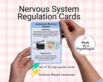 Nervous System Regulation Cards: Coping Skills & Stress Relief