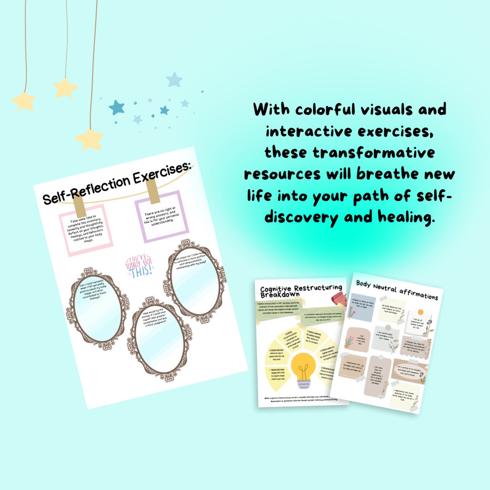 Body Dysmorphia Workbook Body Image Worksheets Journal Body Dysmorphia