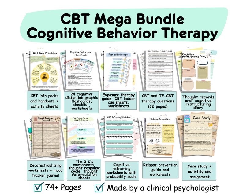 CBT worksheets cognitive behavioral therapy