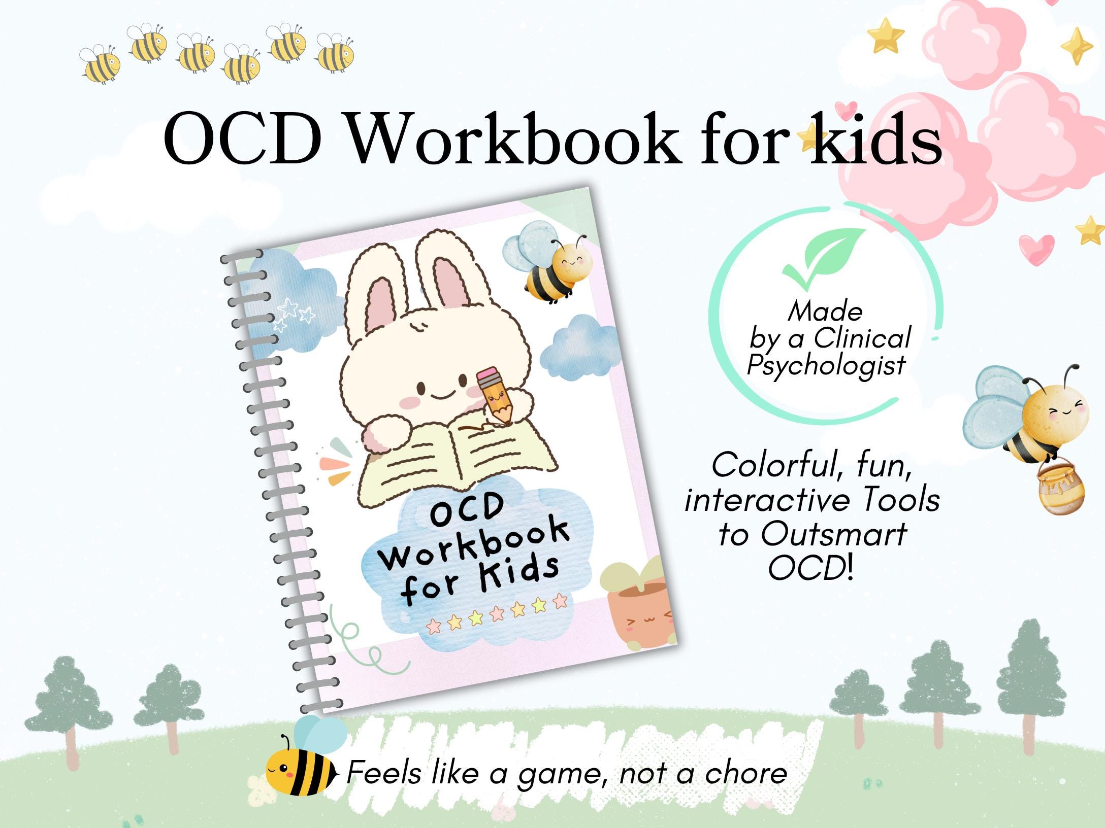 OCD Workbook for Kids: Coping Skills & Activities - Etsy Australia