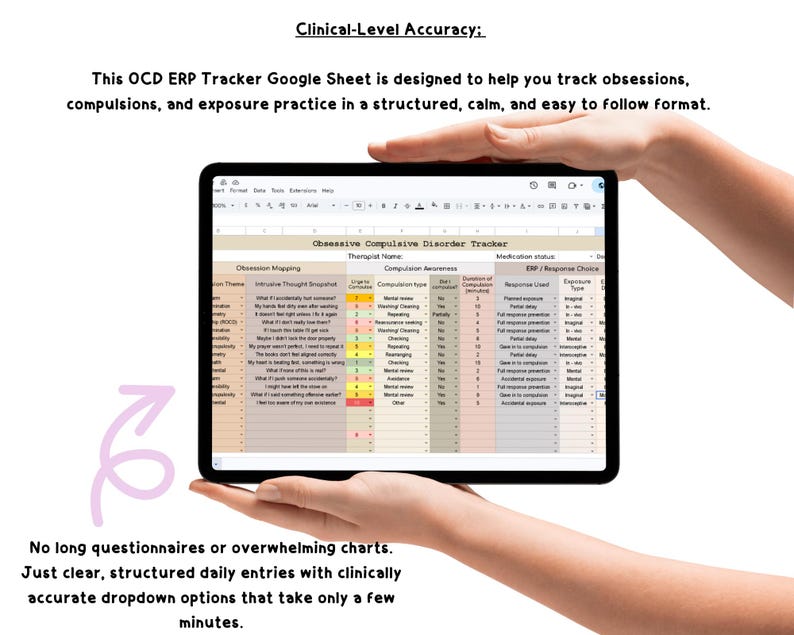 OCD Therapy Mega Bundle Worksheets ERP, CBT, Intrusive Thoughts, Coping ...