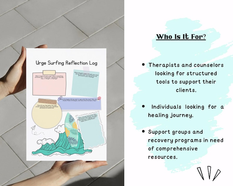 Urge Log Worksheet.pdf Urge Surfing Worksheets, Urge Surfing DBT Worksheets, Dialetical ...