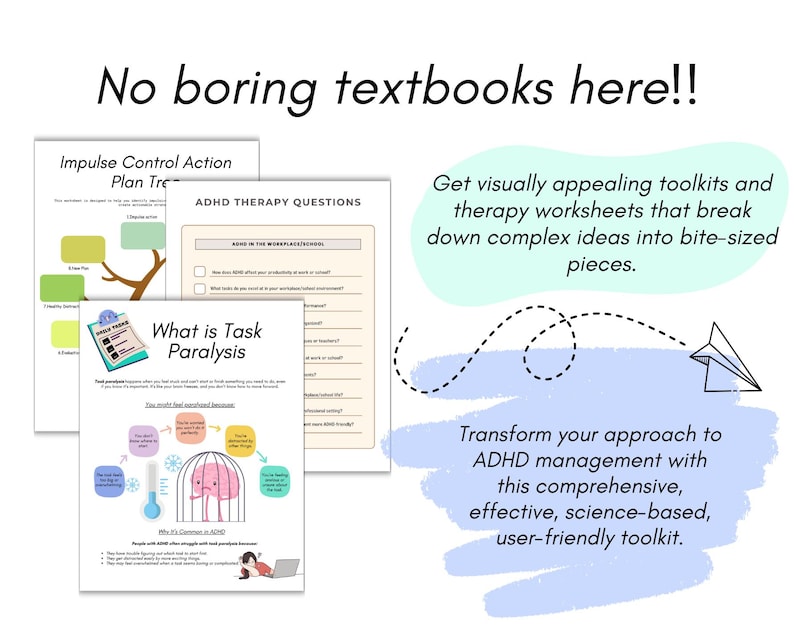 ADHD Mega Bundle ADHD Worksheets for Adults Teens ADHD Bundle Template ...