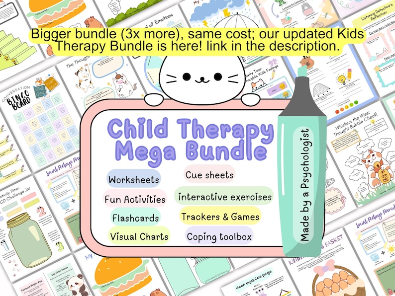 OCD coping cards, OCD flashcards for kids obsessive compulsive disorder OCD therapy games bundle ocd worksheets for teens erp worksheets ocd image 9