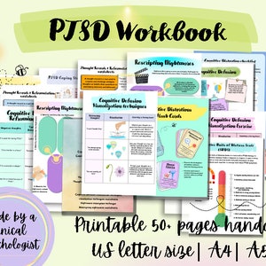 Trauma/PTSD processing workbook awareness PTSD complex therapy trauma psychology journal trauma workbook trauma decor for office