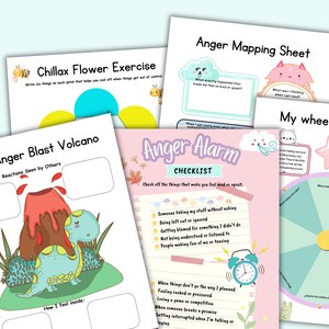 Anger Management Worksheets for Kids and Teens, Anger Management ...
