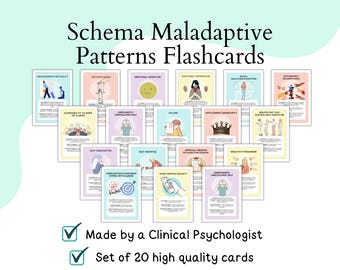 Schema maladaptive patterns flashcards, schema therapy cards, Schema theory, schema therapy abandonment, schema therapy pdf