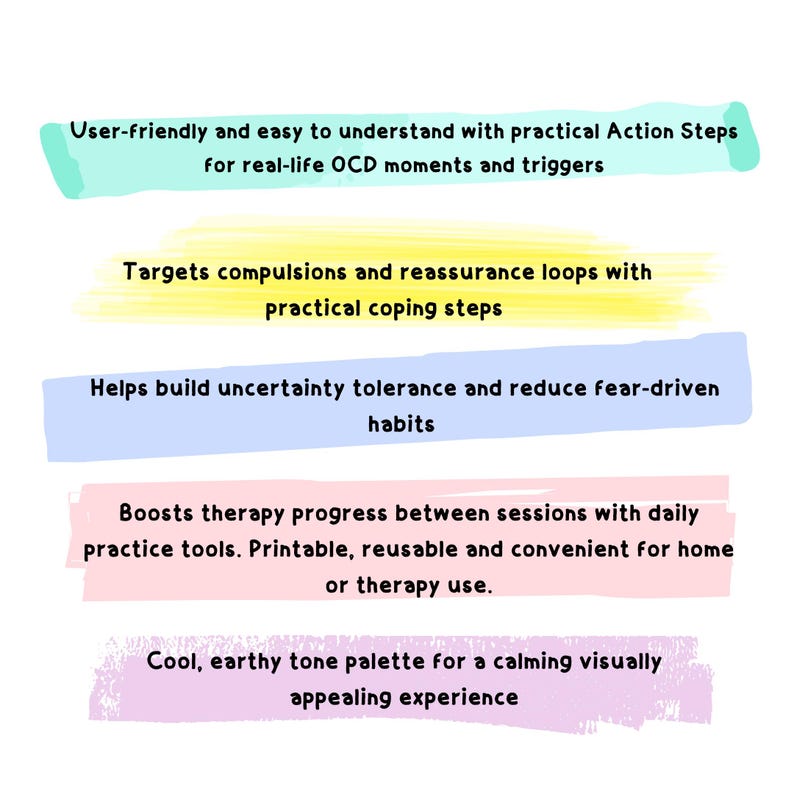 Ocd Strategy Visual OCD Coping Skills Cards, Set of 24 OCD Therapy Flashcards - Etsy