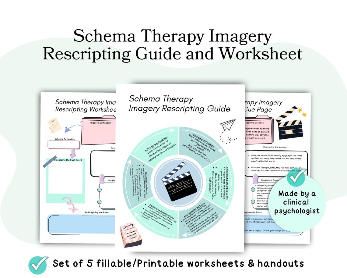 Schema Therapy Worksheets, Schema Imagery Rescripting Worksheets ...