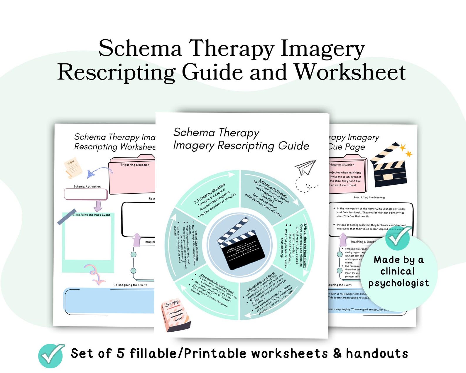 Schema Therapy Worksheets, Schema Imagery Rescripting Worksheets ...