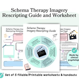 Schema therapy worksheets, schema imagery rescripting worksheets, schema worksheets, schema therapy modes, schema maladaptive patterns