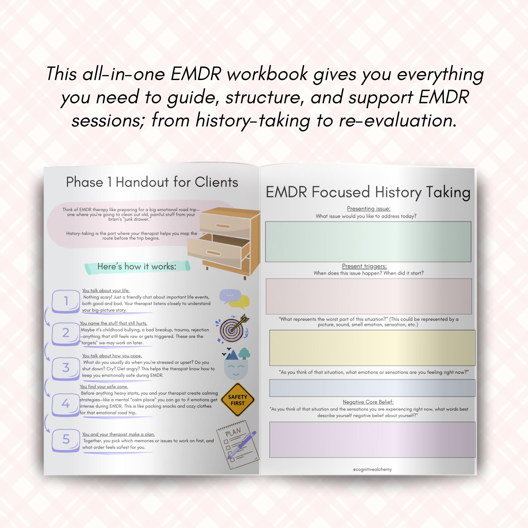 Complete EMDR Therapy Workbook: Scripts, Worksheets, Therapy Questions ...