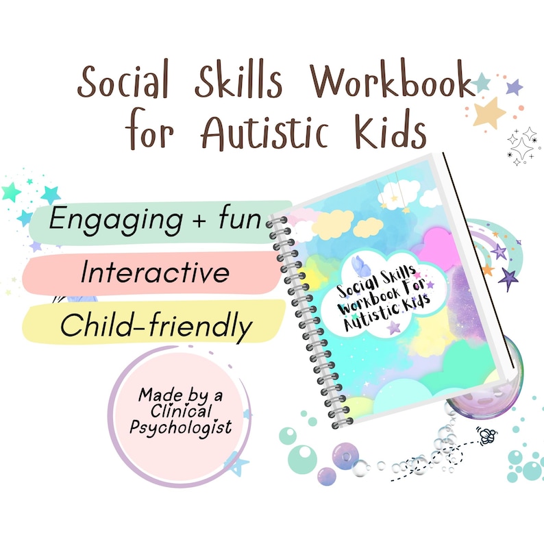 Autism Social Skills Workbook: Fun Activities for Kids image 1