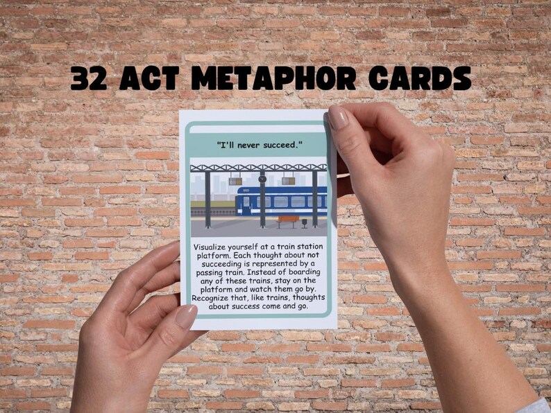 Acceptance and Commitment Therapy Cards, ACT Metaphor Cards, ACT ...