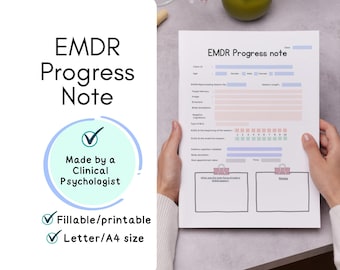 EMDR Progress notes, EMDR therapy, EMDR resources, emdr tools, Eye movement desensitization and reprocessing, emdr resourcing, emdr notes