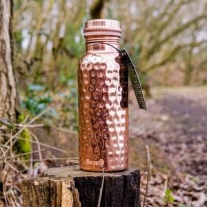 Hammered Design Handmade Copper Water Bottle 750 ML