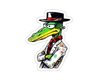 Smooth Operator - Grubby Stickers, Ugly Stickers, Gross Stickers, Giraffe Sticker, Crocodile Sticker, Alligator Sticker, Funny Sticker
