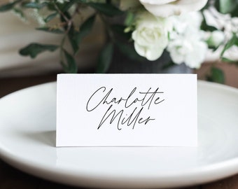 Place Card Template | Modern Wedding Place Card | Custom Wedding Place Card