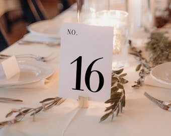 Table Numbers | Wedding Table Number | Minimalist Table Number