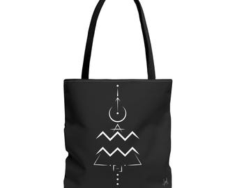 Wassermann Sternzeichen Tragetasche: Astrologie Umhängetasche, Minimalistisches Design