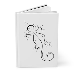 Reptile Line Art Journal, Hardcover Journal for Nature Lovers, Reptile Enthusiasts, Minimalist Notebook