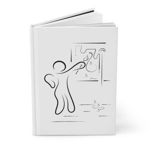 Matte Hardcover Journal: Abstract Artist Design