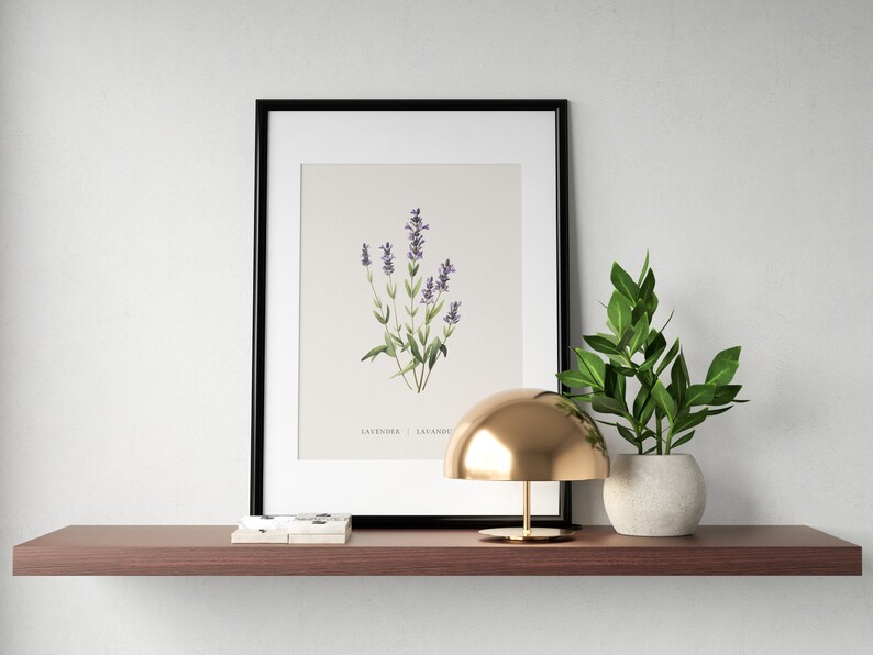 Lavender print for wall