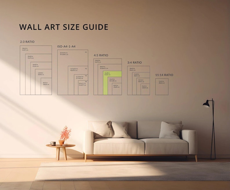poster wall art sizes