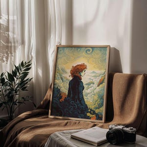 Wanderer Above the Sea of Fog Poster | Caspar David Friedrich Art Print | Retro Modern Wall Art | 24x36 Digital Download