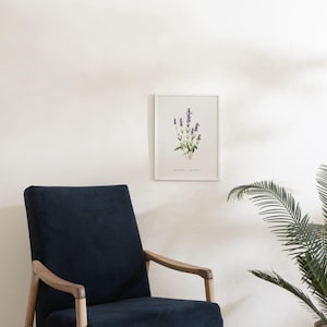 Lavender wall print